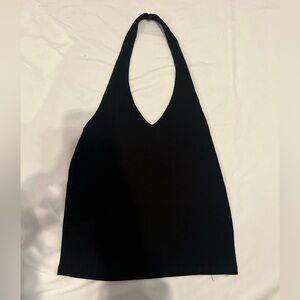 American eagle black halter top